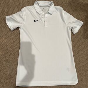 Nike Dri-FIT White Polo Shirt